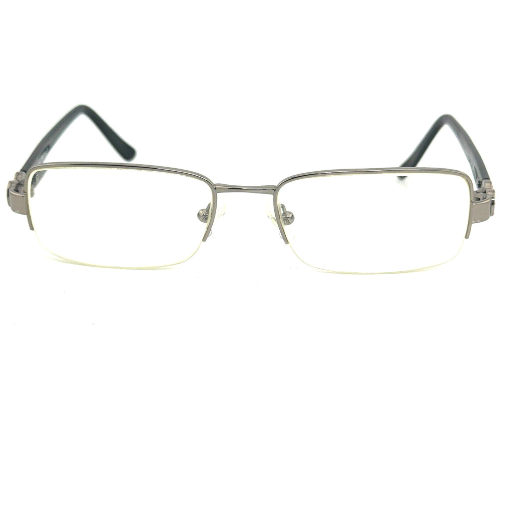 Jonathan Cate Eyeglasses Frames Heather LtGUN silver Black 53-18-135 H14296